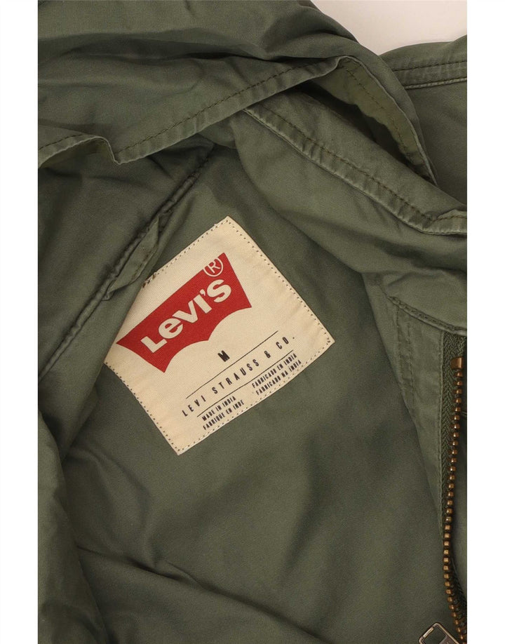 Levi's Mens Hooded Utility Jacket UK 38 Medium Green