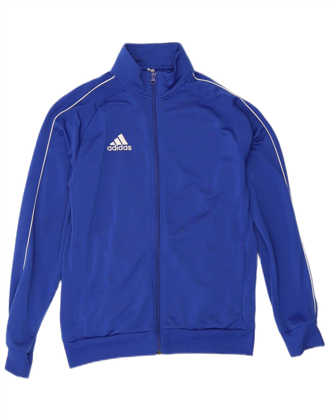 Casaco de treino Adidas Boys 13-14 anos azul poliéster