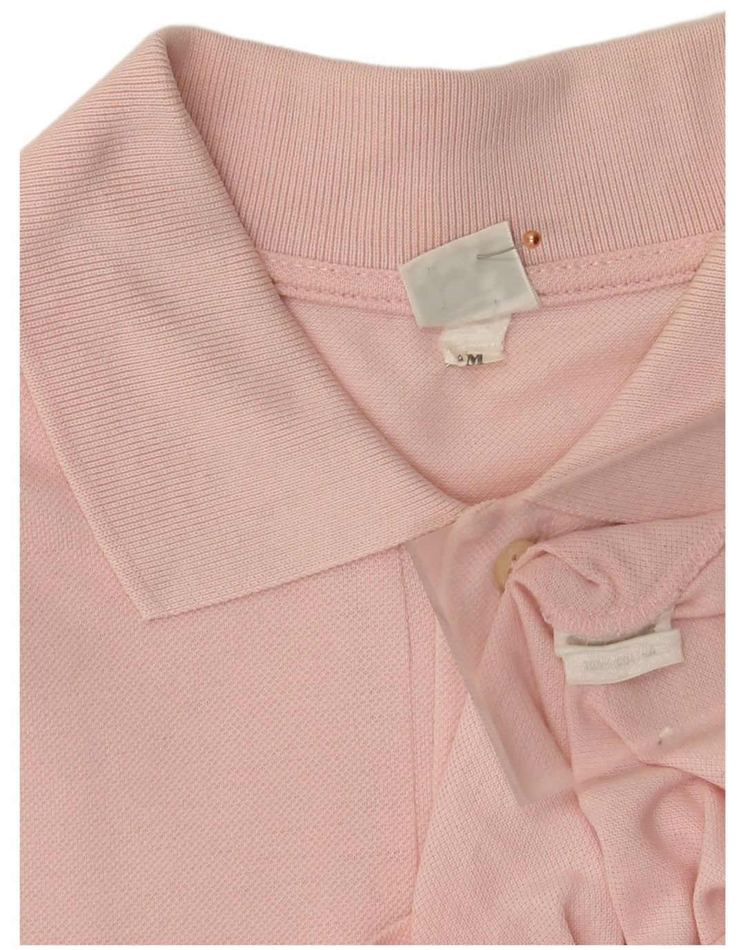 Diadora Mens Polo Shirt Medium Pink Cotton