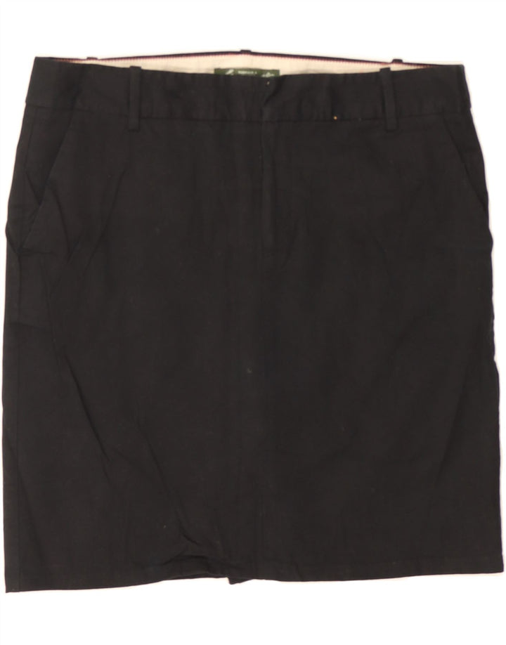 EDDIE BAUER Womens Straight Skirt US 6 Medium W30 Black Cotton Vintage Eddie Bauer and Second-Hand Eddie Bauer from Messina Hembry 