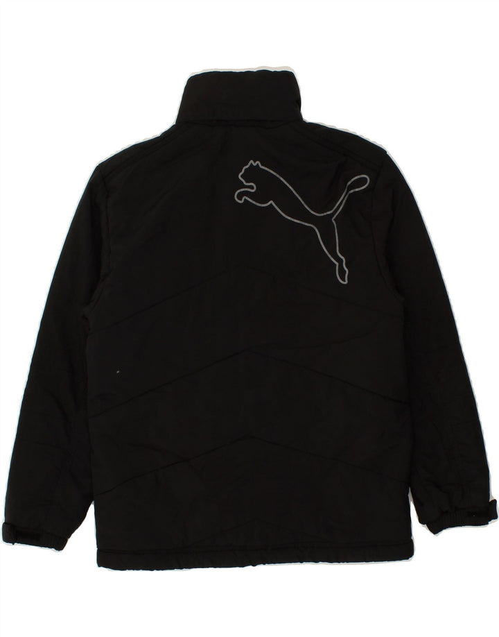 PUMA Boys Windbreaker Jacket 9-10 Years Black | Vintage Puma | Thrift | Second-Hand Puma | Used Clothing | Messina Hembry 