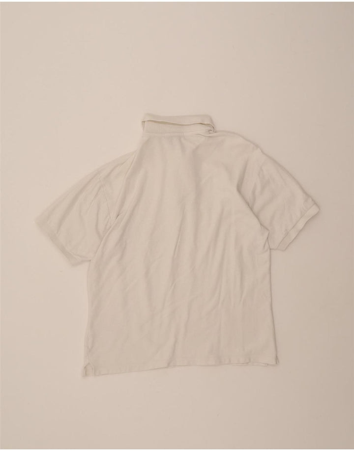 FILA Mens Polo Shirt IT 50 Medium White Cotton Vintage Fila and Second-Hand Fila from Messina Hembry 
