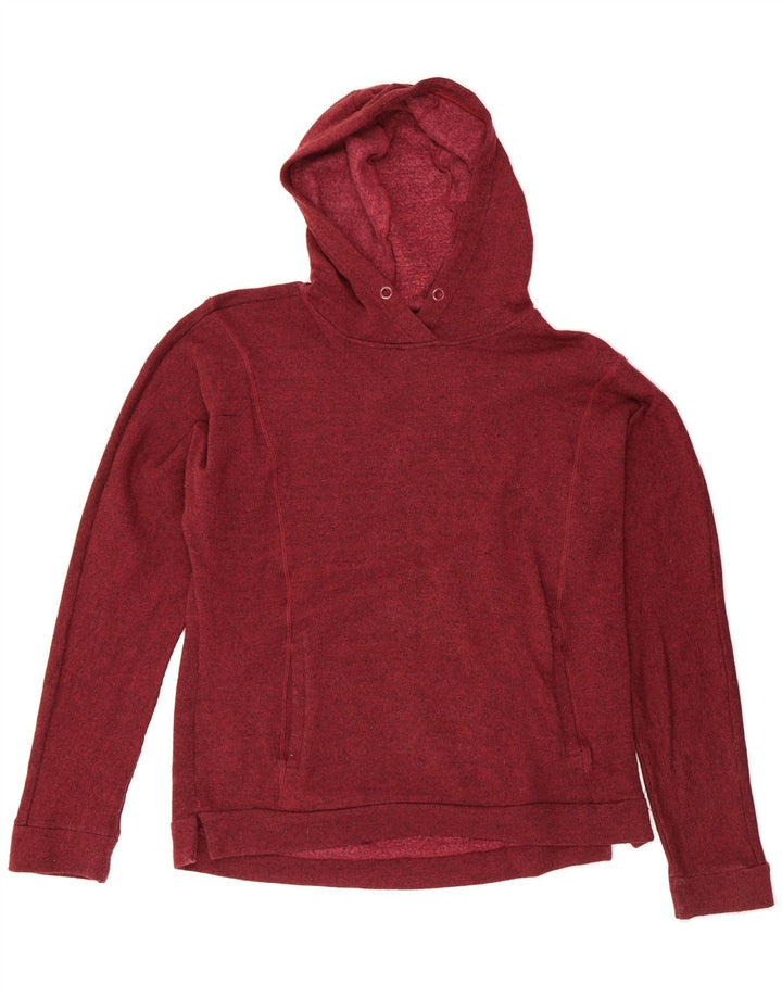 MOUNTAIN WAREHOUSE Womens Hoodie Jumper UK 12 Medium  Burgundy Flecked Vintage Mountain Warehouse and Second-Hand Mountain Warehouse from Messina Hembry 