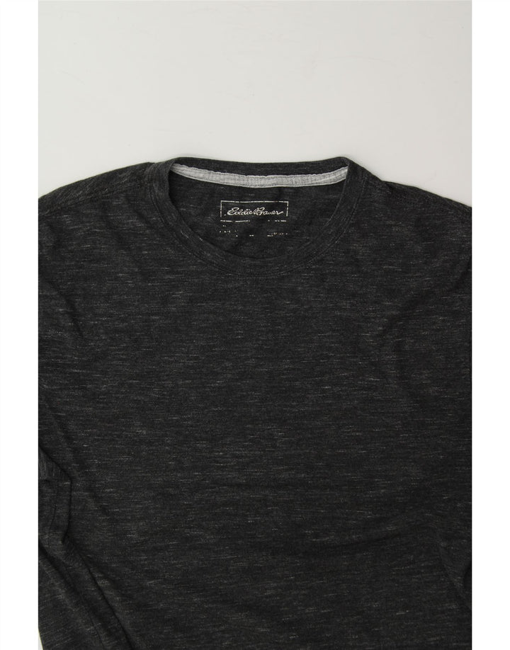 EDDIE BAUER Mens T-Shirt Top Medium Grey Flecked Cotton Vintage Eddie Bauer and Second-Hand Eddie Bauer from Messina Hembry 