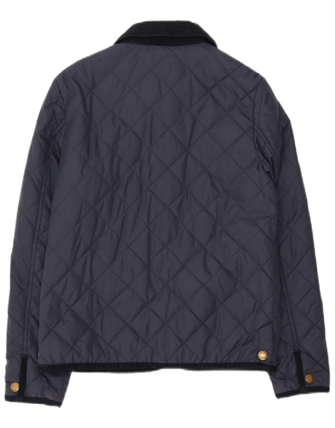 JACK WILLS Womens Quilted Jacket UK 10 Small Navy Blue Nylon