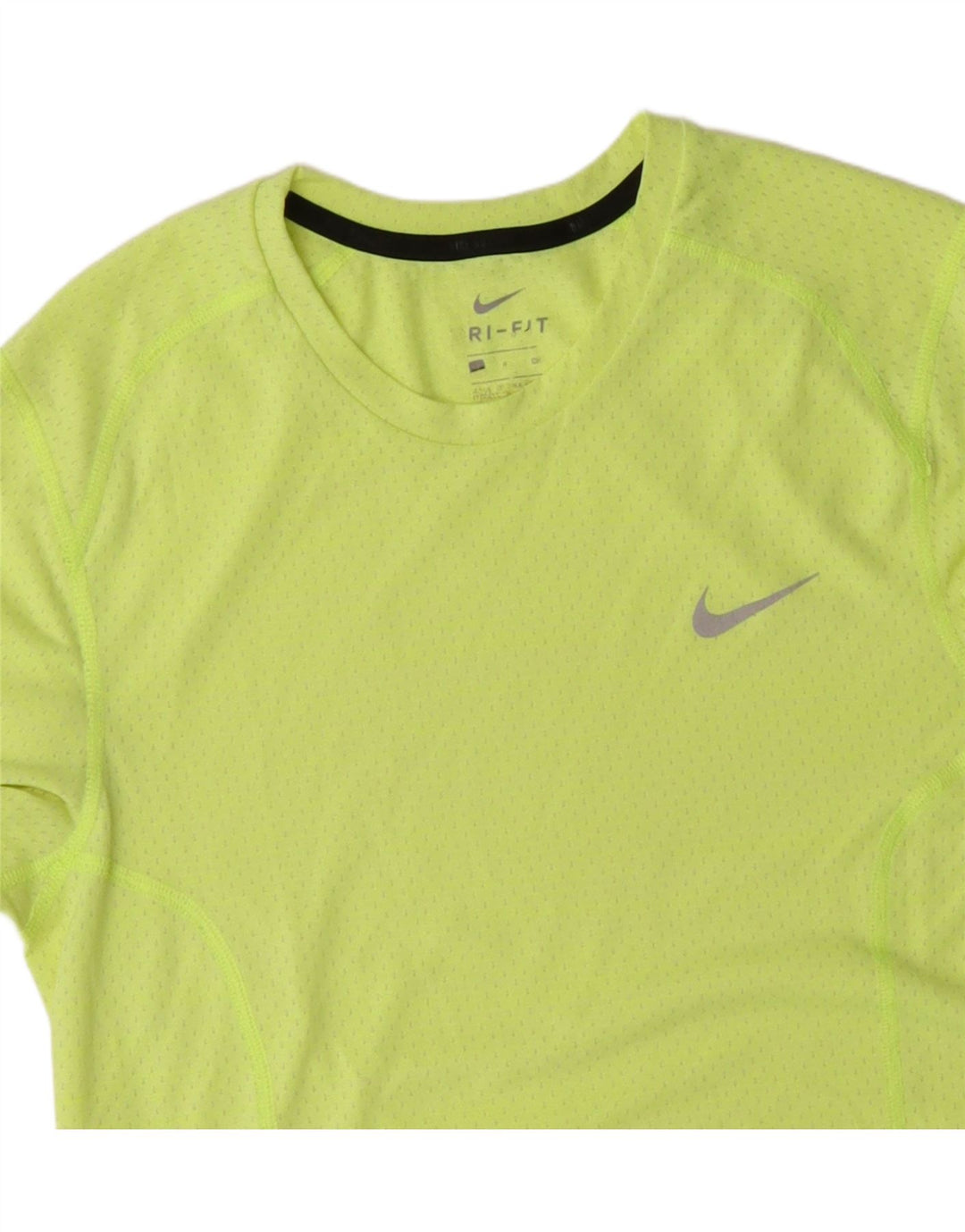 Nike Mens Dri Fit T-Shirt Top Small Yellow