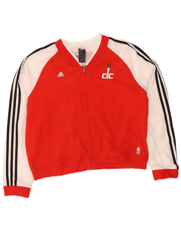 Giacca da ginnastica da donna Adidas UK 18 XL rossa sportiva