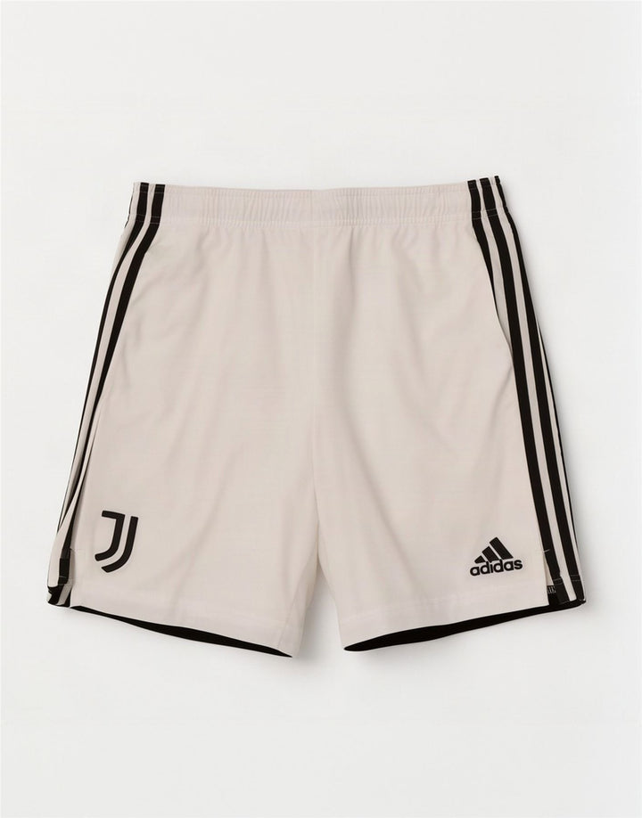 Pantaloncini sportivi Adidas da uomo Juventus, poliestere bianco medio