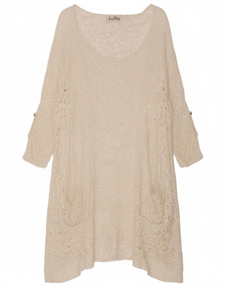 JOSEPH RIBKOFF Womens Beach Shift Dress UK 14 Medium White