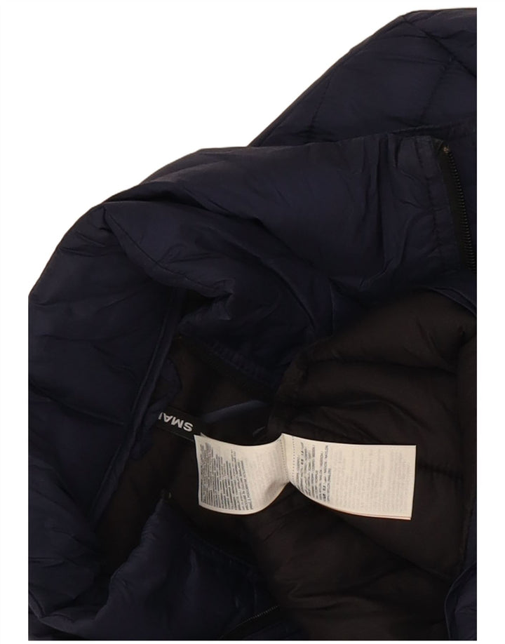 Superdry Veste matelassée pour homme UK 36 Small Bleu marine Nylon