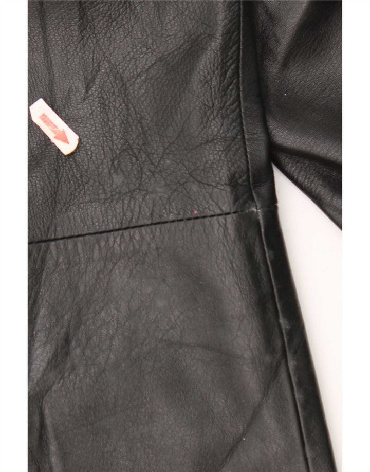 Giacca in pelle vintage da uomo IT 52 XL Nera