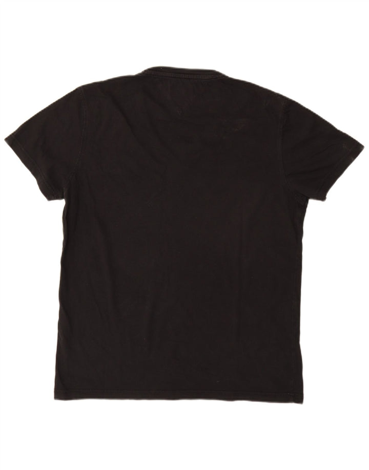 TOMMY HILFIGER Mens T-Shirt Top Large Black