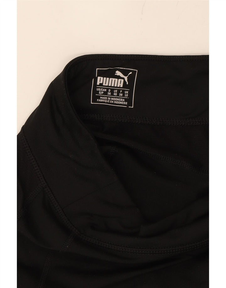 PUMA Womens Leggings UK 10 Small Black Polyamide Vintage Puma and Second-Hand Puma from Messina Hembry 