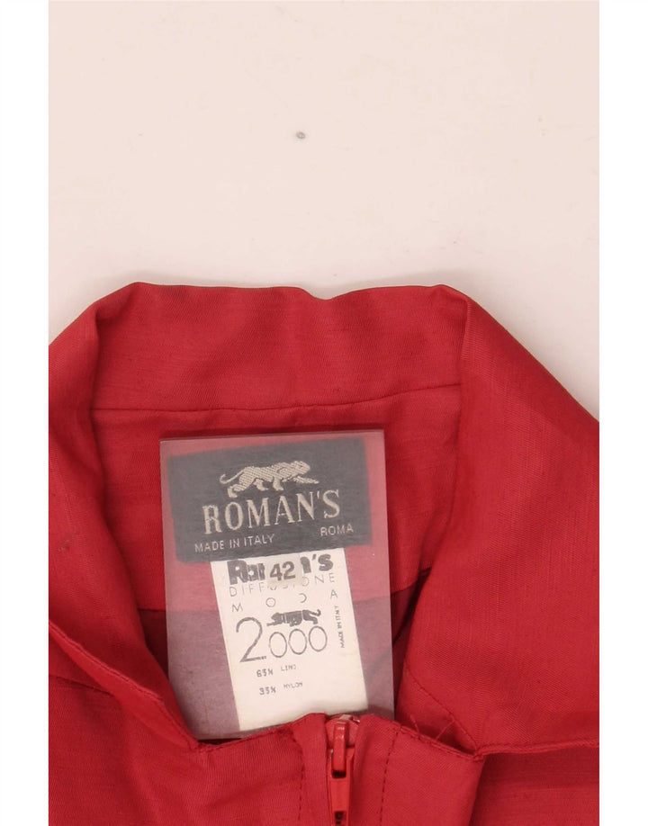 Γυναικείο κοντομάνικο μπουφάν με φερμουάρ Roman's Blazer IT 42 Medium Red Len