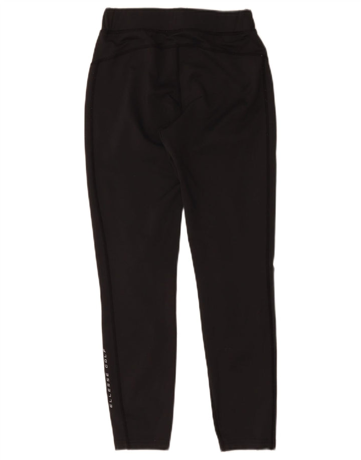 Damskie legginsy Ellesse Graphic Crop UK 8 Small Black Polyester