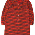 Vintage γυναικείο βασικό φόρεμα UK 10 Small Red Geometric