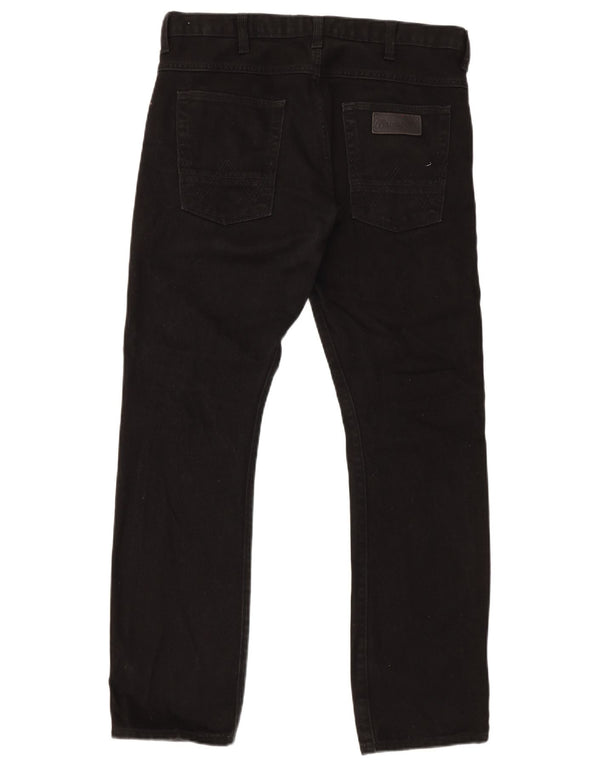 Jeans dritti slim da uomo Wrangler Spencer W34 L32 neri