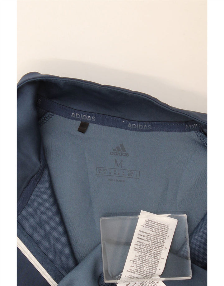 Ανδρική φόρμα πουλόβερ με φερμουάρ ADIDAS Top Medium Navy Blue Flecked
