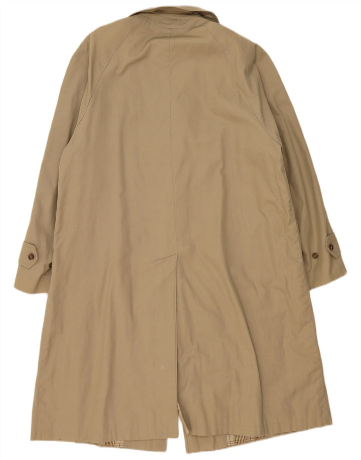 Hyde Park Mens Trench Coat UK 40 Large Beige Cotton