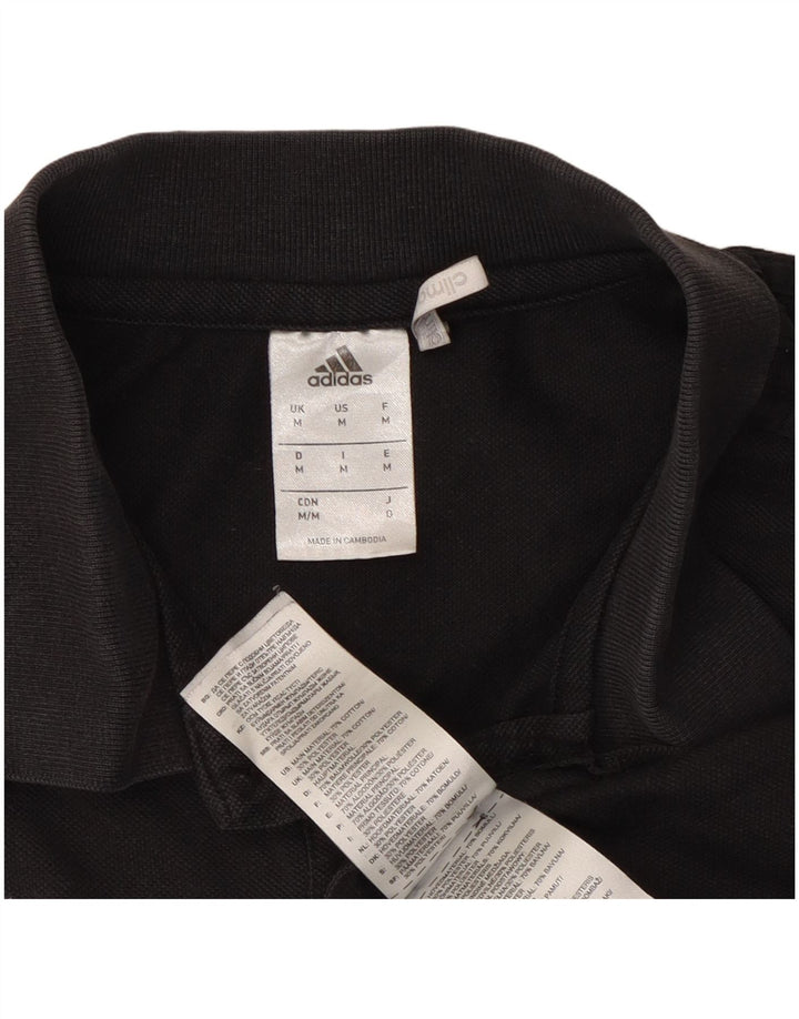 Adidas Herren-Poloshirt mit Grafik, mittelschwarz, Baumwolle