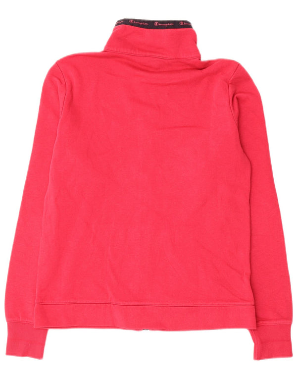 Champion Mujer Graphic Chándal Top Chaqueta UK 10 Small Rosa