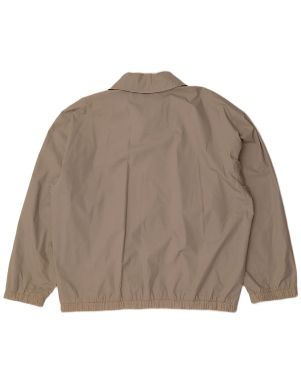 Kappa Mens Bomber Jacket UK 44 2XL Beige Polyester