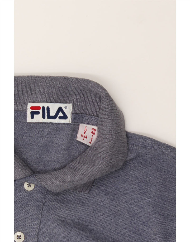 FILA Mens Polo Shirt Small Blue Cotton Vintage Fila and Second-Hand Fila from Messina Hembry 