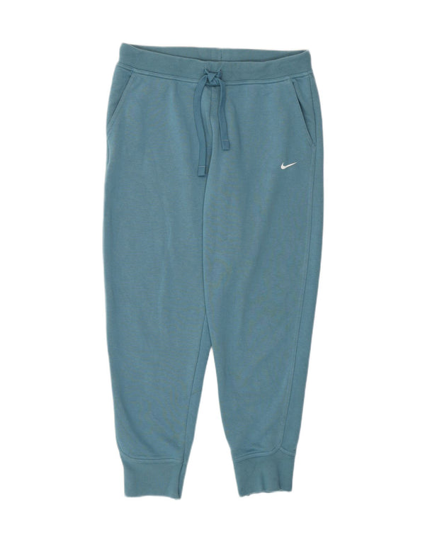 Nike Womens Dri Fit Tracksuit Trousers Joggers UK 14 Medium  Blue
