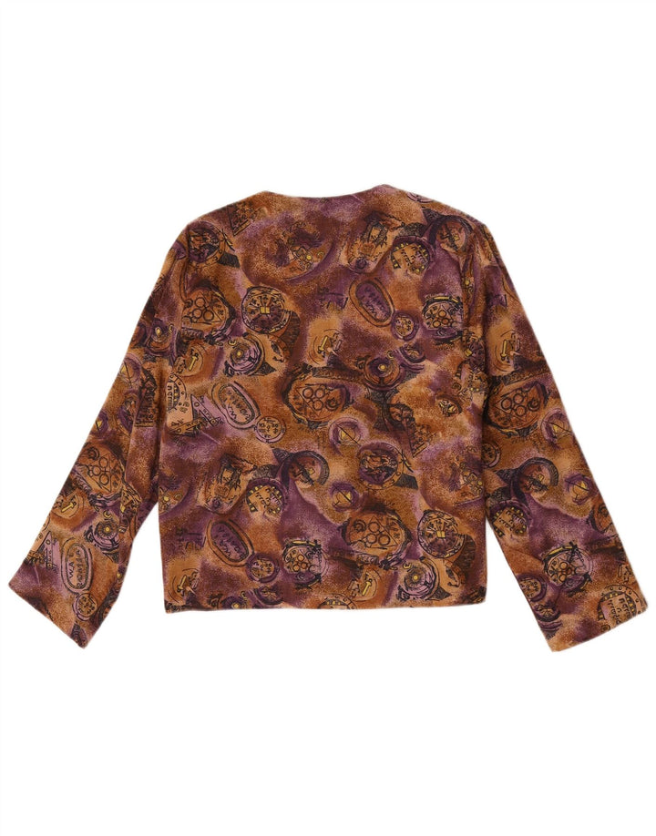 Vintage Womens Cardigan Top UK 10 Small Multicoloured Viscose