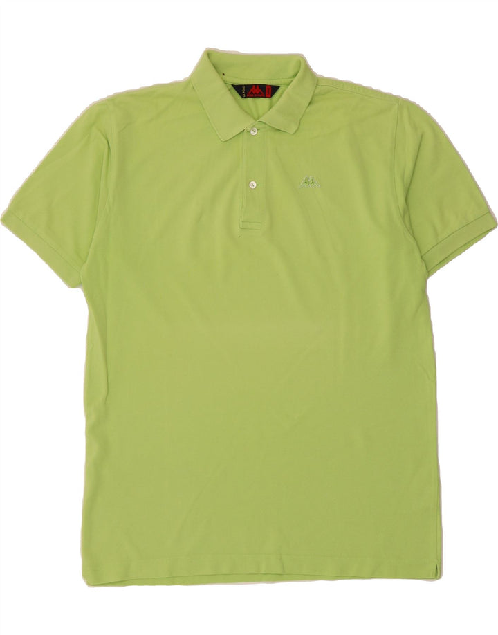 KAPPA Mens Polo Shirt Large Green Cotton Vintage Kappa and Second-Hand Kappa from Messina Hembry 