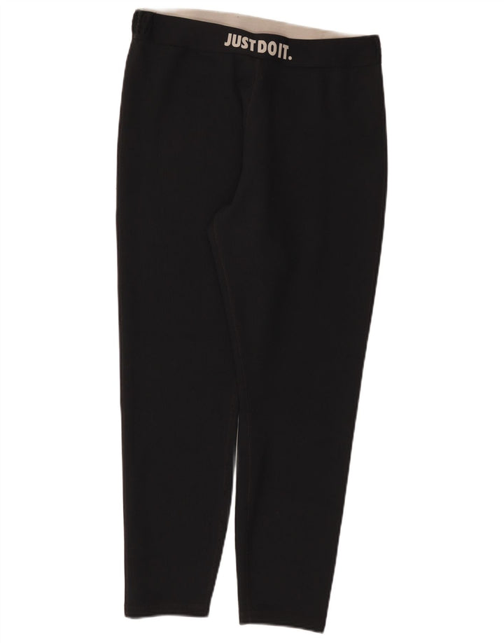 Nike Womens Graphic Leggings UK 18 XL  Black Polyester