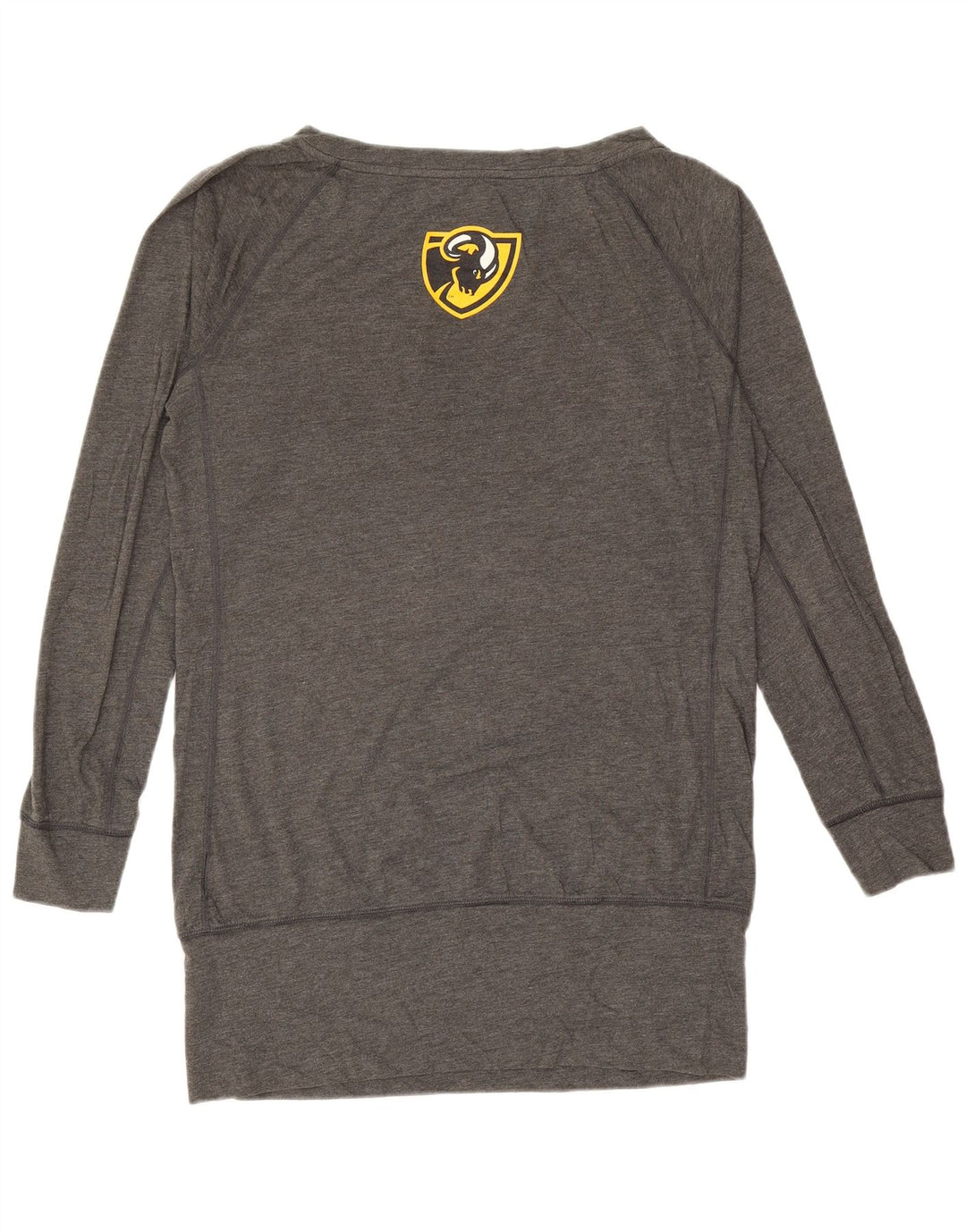 NIKE Womens VCU Rams Grafisk Top Langærmet UK 16 Stor Grå Polyester