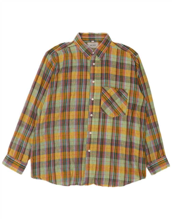 Camicia da uomo Elegance taglia 43/44 XL a quadri multicolore
