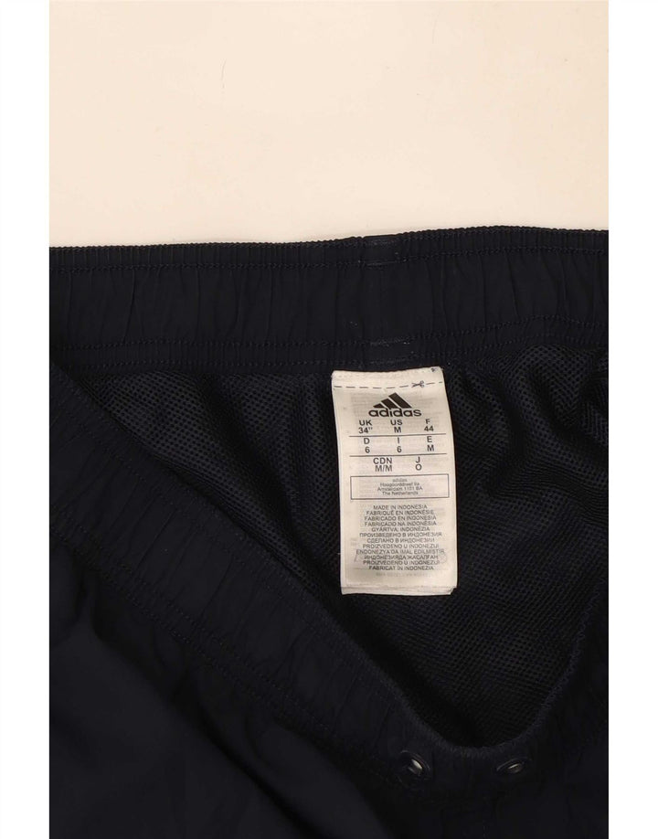 Pantaloncini sportivi da uomo Adidas medi neri in poliestere