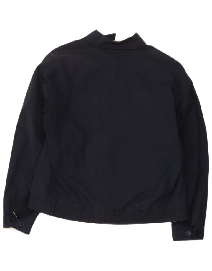 Jaqueta bomber masculina vintage UK 38 azul marinho médio