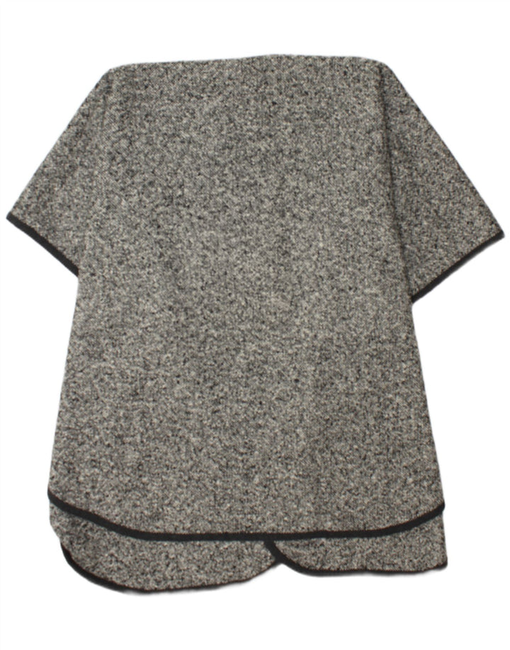 Vintage Womens Cape Coat One Size Grey Flecked