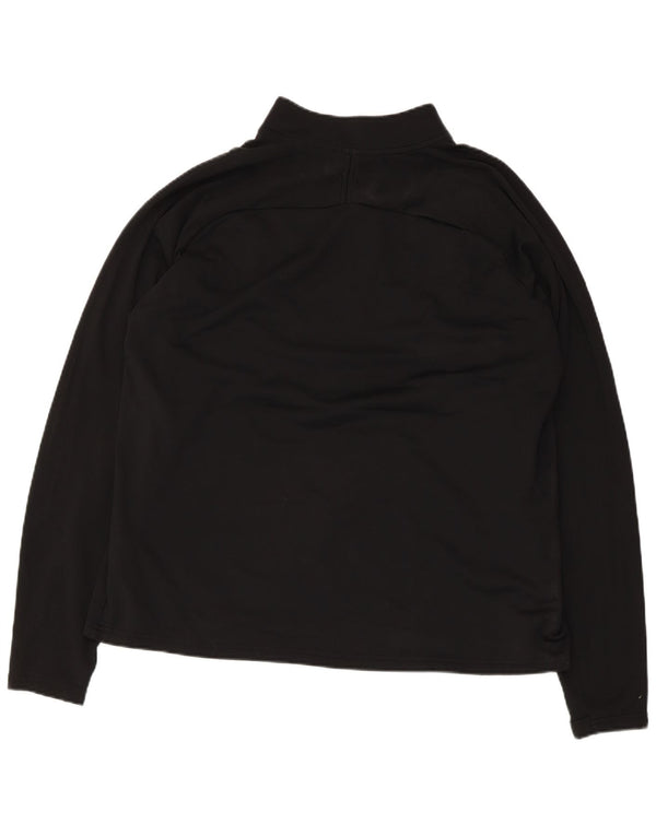 Nike Dri Fit Zip Neck Pull Survêtement Haut XL Noir Colorblock