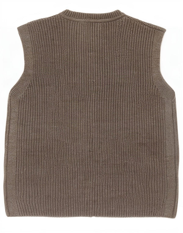 Marks & Spencer Damen-Cardigan, ärmellos, Gr. 10, Größe S, Grau