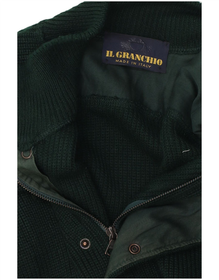 Il Granchio Herre cardigan sweater Medium Green