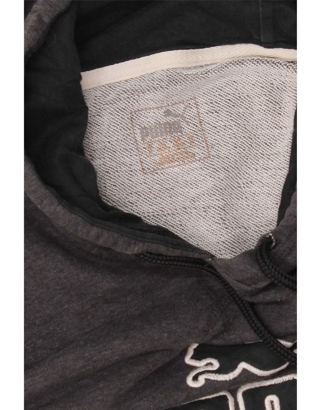 Puma Mens Graphic Hoodie Jumper Medium Grey