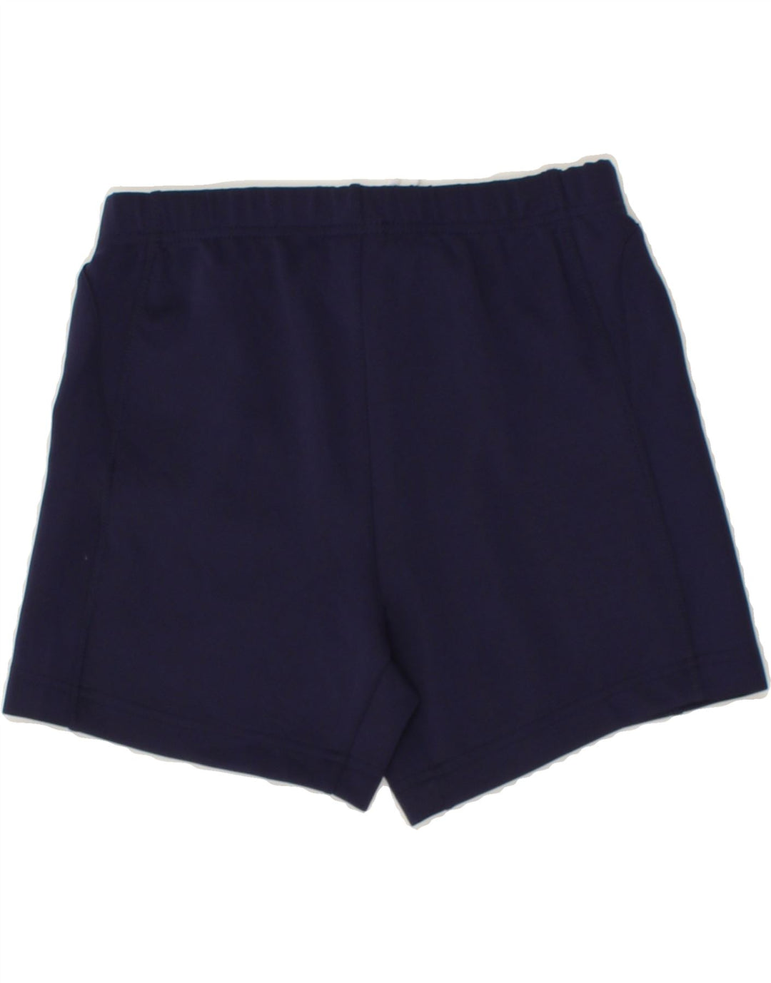ASICS Womens Graphic Sport Shorts UK 12 Medium Navy Blue Polyester Vintage Asics and Second-Hand Asics from Messina Hembry 