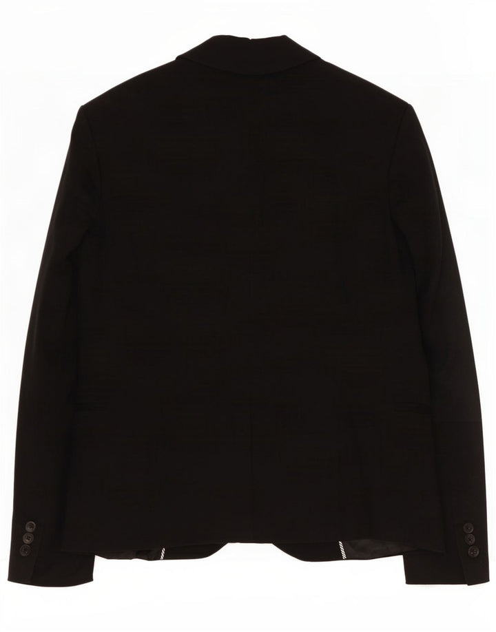 Giacca blazer a 1 bottone da donna Zara UK 14 grande nera