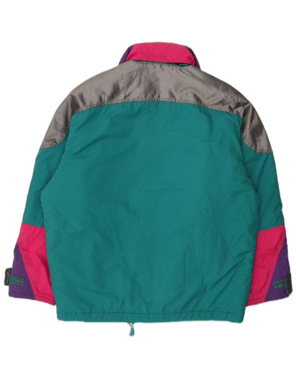 Giacca da sci con cappuccio da uomo Ellesse UK 44 2XL Verde Colourblock