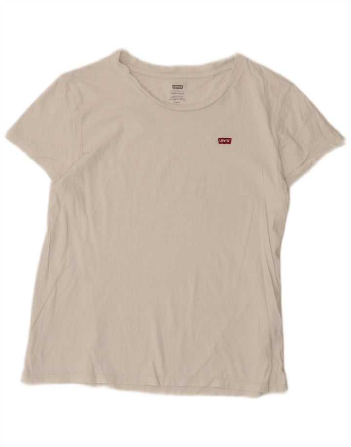Levi's Womens T-Shirt Top UK 16 Large4 White Cotton