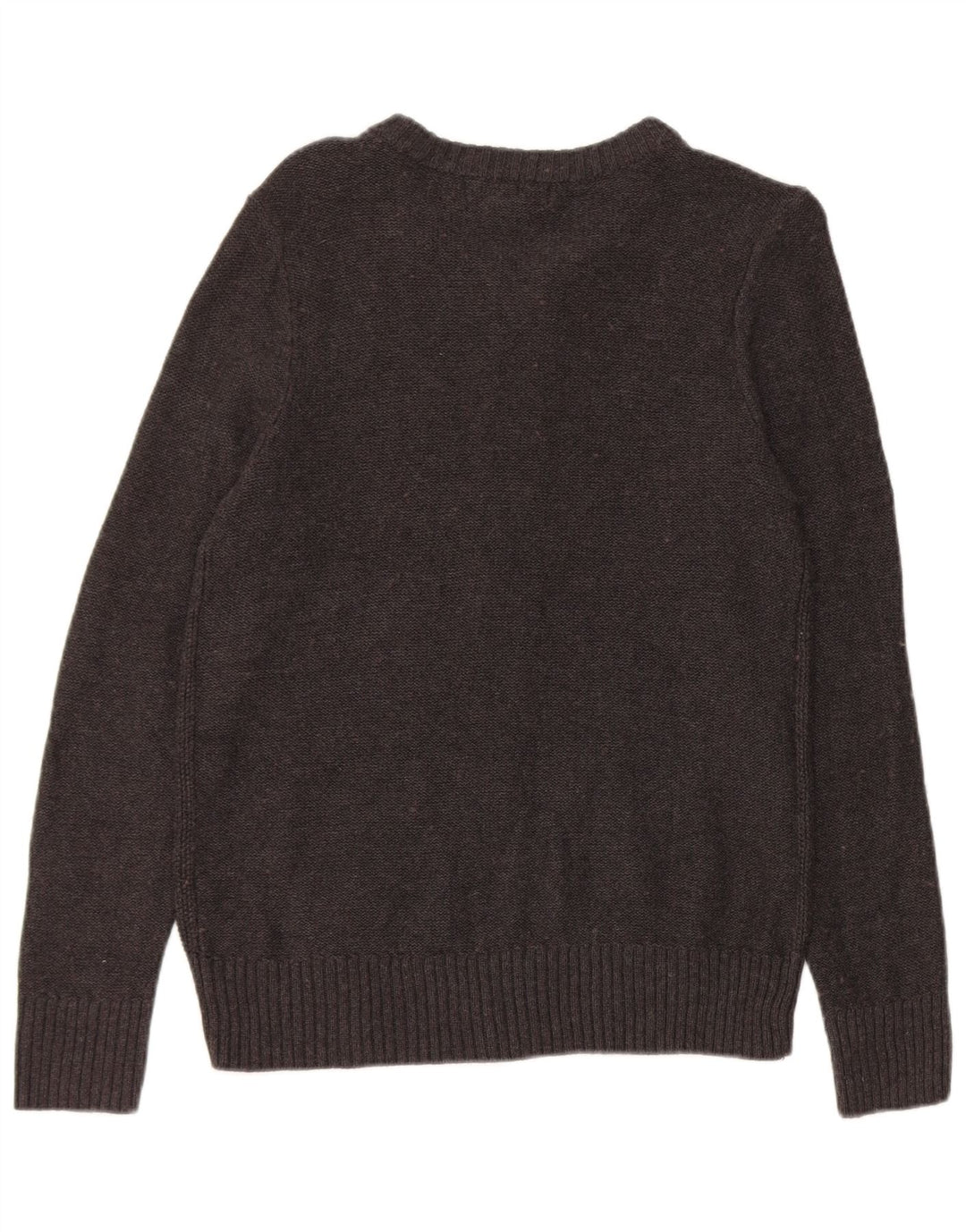 Eddie Bauer Womens Cardigan Sweater UK 12 Medium Grey Cotton