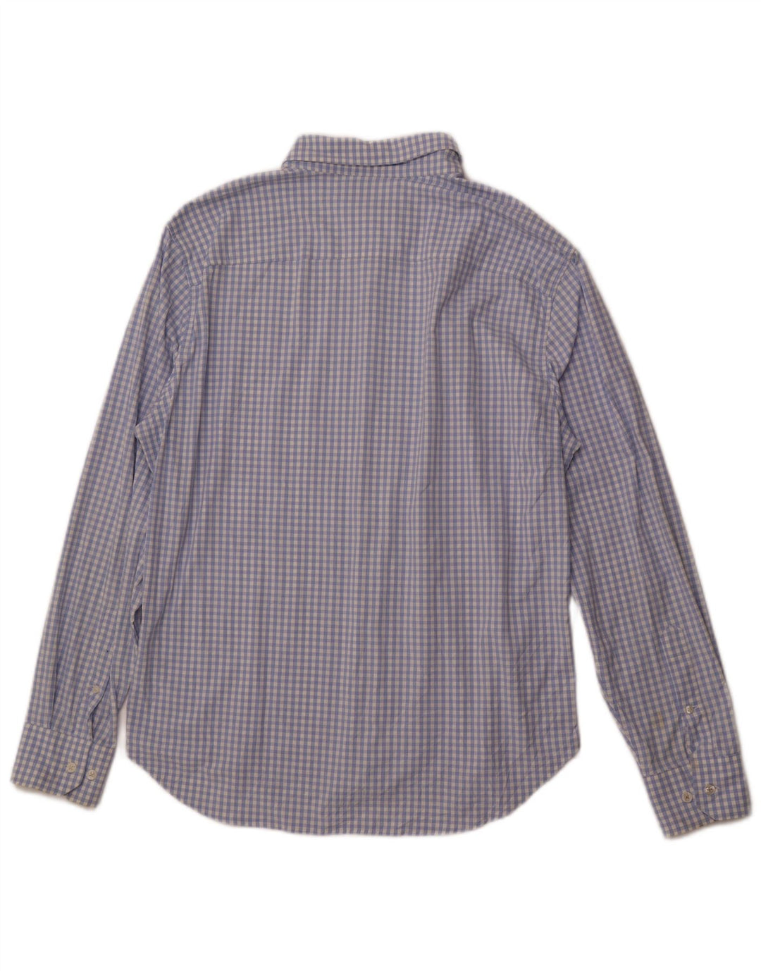 BONOBOS Mens Athletic Fit  Shirt Large Blue Gingham Nylon