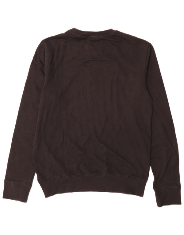 Calvin Klein Jeans Herre Grafisk Sweatshirt Jumper Medium Sort Bomuld