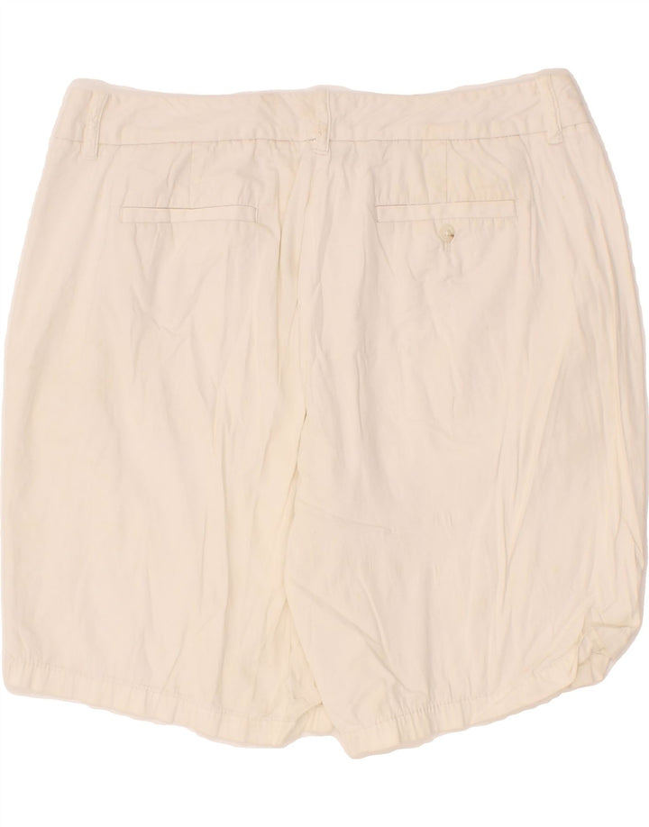 J. CREW Womens Bermuda Chino Shorts US 8 Medium W34  White Cotton Vintage J. Crew and Second-Hand J. Crew from Messina Hembry 