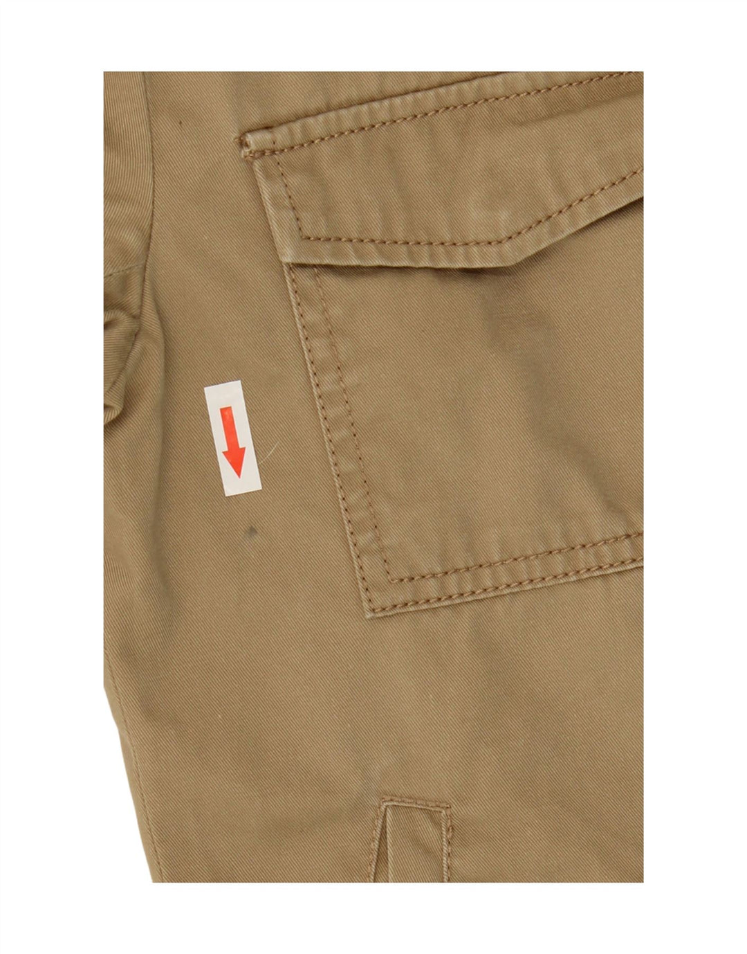 Zara Mens Military Bomber Jacket UK 38 Medium Beige Cotton
