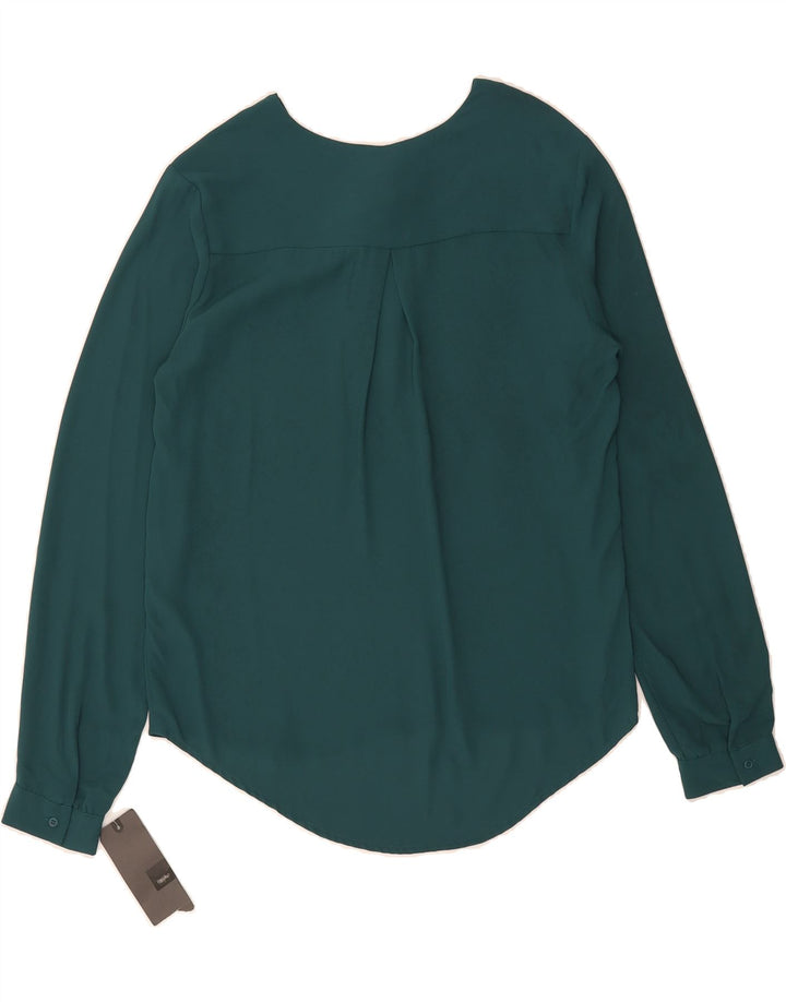 MOSSIMO Womens Long Sleeve Blouse Top UK 14 Medium Green Polyester Vintage Mossimo and Second-Hand Mossimo from Messina Hembry 